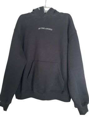 1987 Angel Number Hoodie in Black Size L